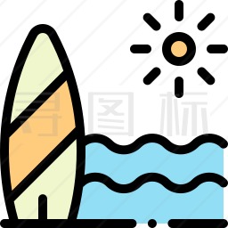 海滩图标