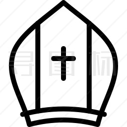 教皇帽子图标