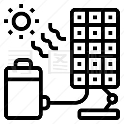太阳能电池图标