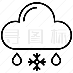 雨夹雪图标