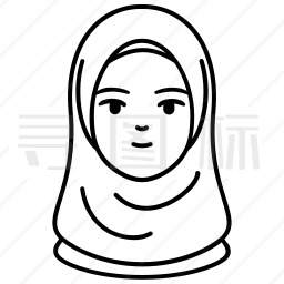 穆斯林女性图标