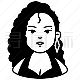 女歌手图标