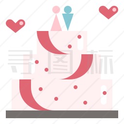 婚礼蛋糕图标