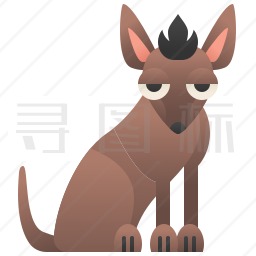 无毛犬图标