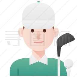 高尔夫运动员图标