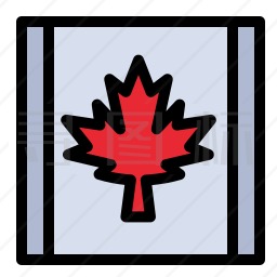 加拿大旗帜图标