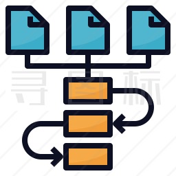 工作流程图标