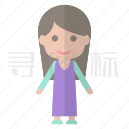 女孩图标