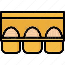 鸡蛋的纸箱图标