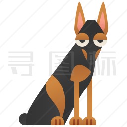 杜宾犬图标