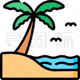 海滩图标