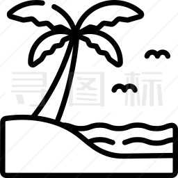 海滩图标