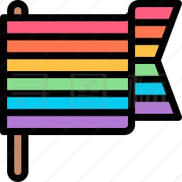 同性恋旗帜图标