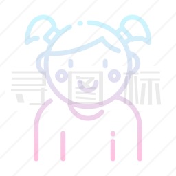 小女孩图标