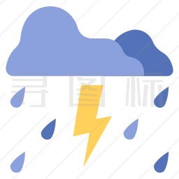 雷雨图标