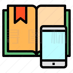 书与手机图标