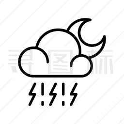 雷雨图标