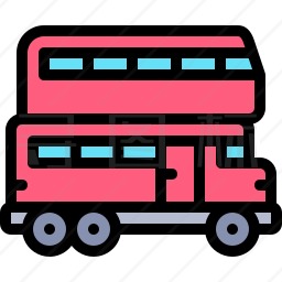 双层公交车图标