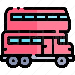 双层公交车图标