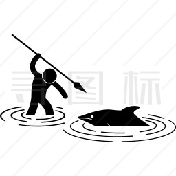 捕杀海豚图标