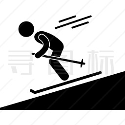 滑雪者图标