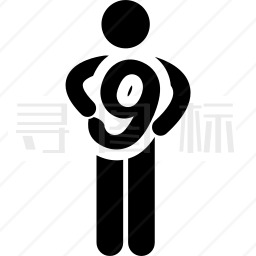 抱着9的男人图标