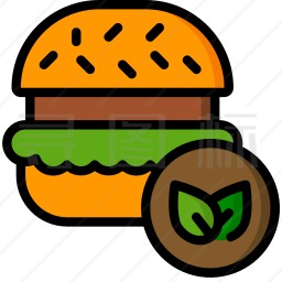 蔬菜汉堡图标