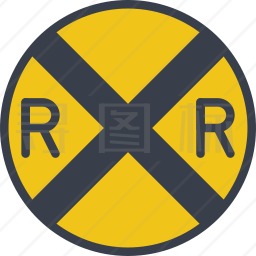 铁路交叉口图标