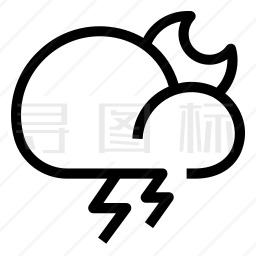 雷雨图标