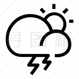 雷雨图标