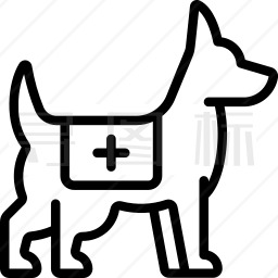 救援犬图标