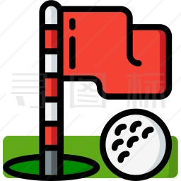 高尔夫球运动图标