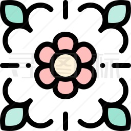 花卉装饰设计图标