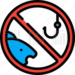 禁止钓鱼图标图片