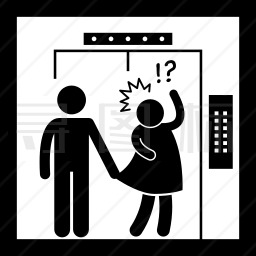 电梯骚扰图标