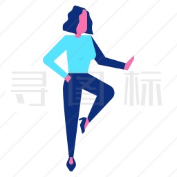 购物的女人图标