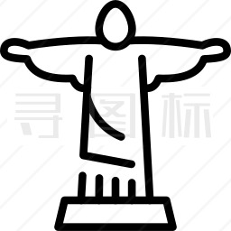 耶稣雕像图标