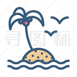 海滩图标