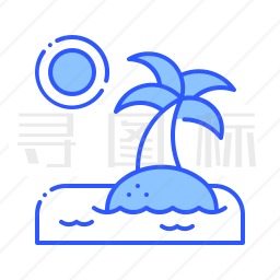 海滩图标