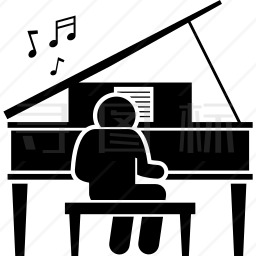 钢琴家图标