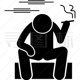 吸烟的人图标