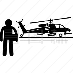 军事直升机图标