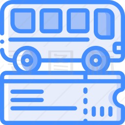 公共汽车票图标