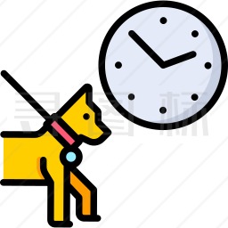 遛狗时间图标