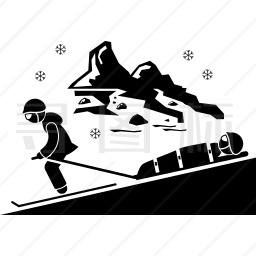 滑雪图标