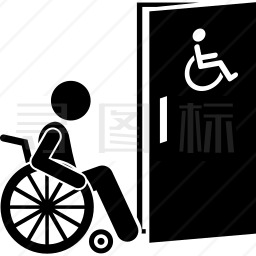 残疾卫生间图标