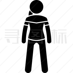 穿着衣服的女人图标