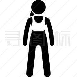 穿着背心的女人图标