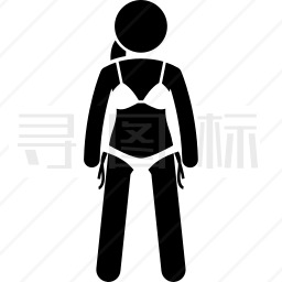 穿着泳衣的女人图标