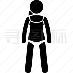 穿着泳衣的女人图标